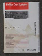 PHILIPS RC 228 238 radio cassette technical Handleiding, Auto diversen, Autoradio's, Ophalen of Verzenden, Gebruikt