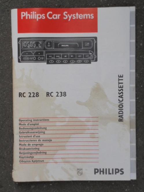 PHILIPS RC 228 238 radio cassette technical Handleiding, Auto diversen, Autoradio's, Gebruikt, Ophalen of Verzenden