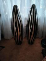 Set van 2 Zebra Vazen, Huis en Inrichting, Woonaccessoires | Vazen, Overige materialen, Zwart, Ophalen of Verzenden, Zo goed als nieuw