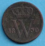 (KC78) Nederland 1 cent 1830U, Verzenden, Koning Willem I, 1 cent, Losse munt