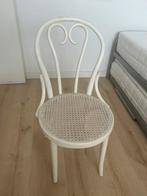 Witte Rieten houten stoel Romania, Ophalen of Verzenden, Zo goed als nieuw, Wit, Eén