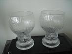 Iittala 2 wijnglas kelk Kekkerit Timo Sarpaneva kristal Fins, Ophalen of Verzenden
