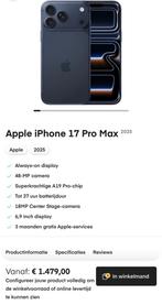 Iphone 17 Pro Max Gesealed Nieuw incl Factuur, Overige modellen, Zwart, Nieuw, Zonder simlock