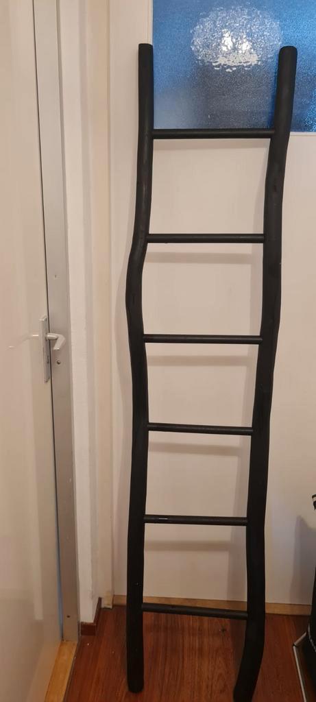 Zwarte Decoratieve Ladder, Huis en Inrichting, Woonaccessoires | Wanddecoraties, Zo goed als nieuw, Ophalen