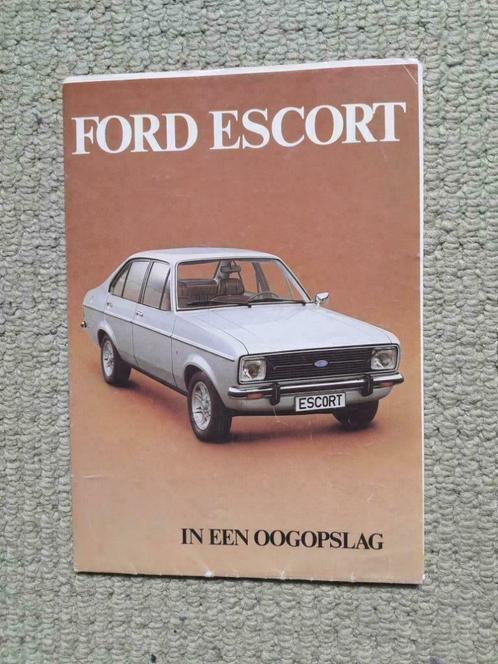 FORD ESCORT 1975 – 1980     IN EEN OOGOPSLAG, Boeken, Auto's | Folders en Tijdschriften, Zo goed als nieuw, Ford, Ophalen of Verzenden