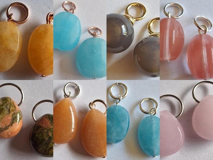 Prachtige edel -agaat- stenen hangers per set voor 1 euro b, Hobby en Vrije tijd, Kralen en Sieraden maken, Nieuw, Hanger, Verzenden