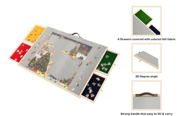 Feel home luxe puzzelbord 1000stuks, Hobby en Vrije tijd, Denksport en Puzzels, Nieuw, Legpuzzel, 500 t/m 1500 stukjes, Ophalen of Verzenden