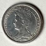 Nederlands Wilhelmina kwartje uit 1912, Zilver, 25 cent, Ophalen of Verzenden, Koningin Wilhelmina