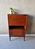 Vintage secretaire kast, Huis en Inrichting, Kasten | Dressoirs, Gebruikt, Met deur(en), Overige houtsoorten, 50 tot 100 cm