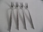 4 stuks RVS decoratie dienvorkje 18,5 cm Wirths Germany p st, Ophalen of Verzenden