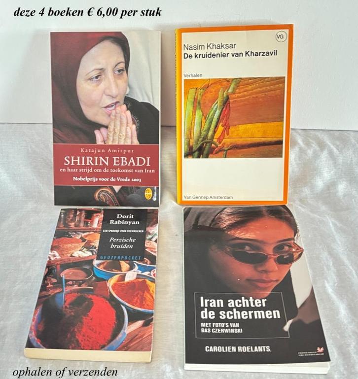 4 pockets Iran € 6 p/s of 2 voor € 10 Iraanse schrijvers, Boeken, Overige Boeken, Zo goed als nieuw, Ophalen