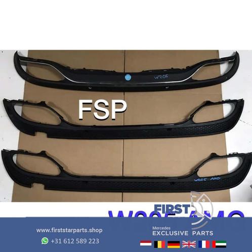 W205 AMG line diffuser Mercedes C Klasse 2014-2019 achter sp, Auto-onderdelen, Overige Auto-onderdelen, Mercedes-Benz, Gebruikt