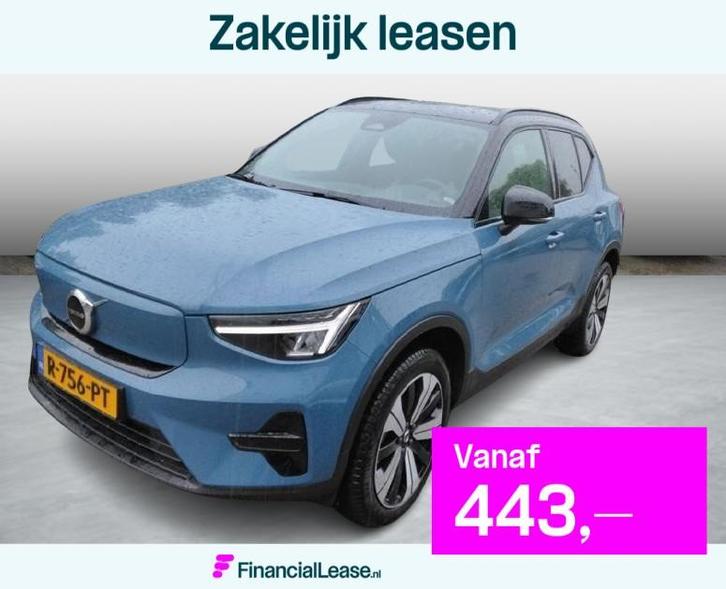 Volvo XC40 Recharge 70 kWh Plus | Trekhaak | Adaptive cruise, Auto's, Volvo, Bedrijf, Lease, Financial lease, XC40, ABS, Achteruitrijcamera