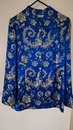 Feestelijk damescolbert maat 38/40 zgan, koningsblauw/goud, Kleding | Dames, Jasjes, Kostuums en Pakken, Maat 38/40 (M), Ophalen of Verzenden