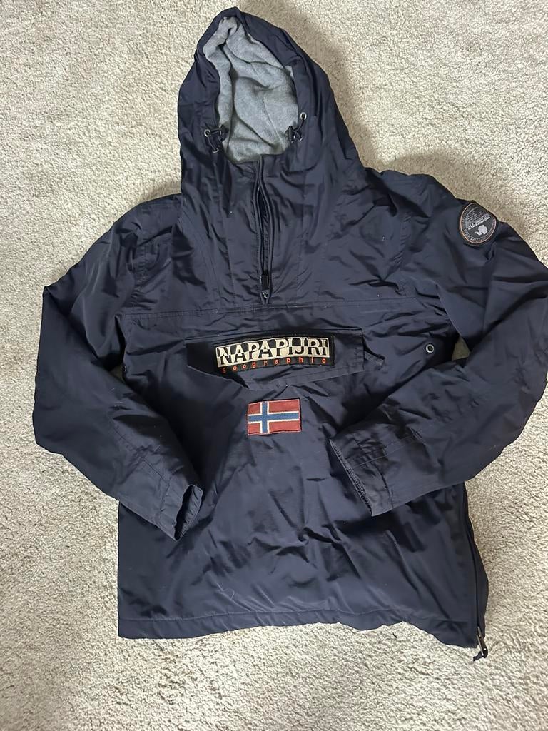 Napapijri winter jack S, Ophalen of Verzenden, Zo goed als nieuw, Blauw