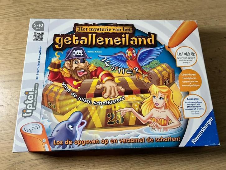 Tiptoi het Mysterie van het Getalleneiland, Hobby en Vrije tijd, Gezelschapsspellen | Bordspellen, Gebruikt, Ophalen of Verzenden