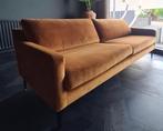 Bank Okergeel, Huis en Inrichting, Ophalen, Overige materialen, 75 tot 100 cm, Rechte bank