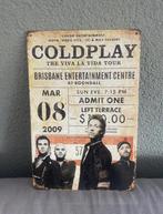 Metalen wandbord Coldplay The Viva La Vida tour, Ophalen of Verzenden, Zo goed als nieuw