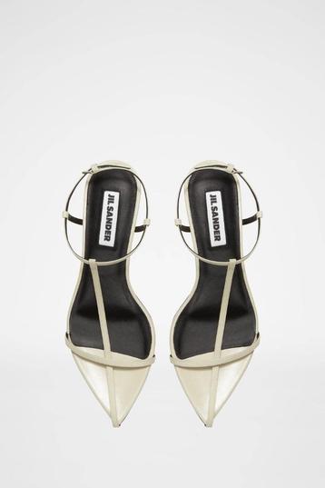 Jil Sander T-Strap Pointed Toe Flat Sandal beschikbaar voor biedingen
