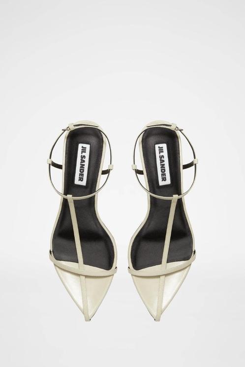 Jil Sander T-Strap Pointed Toe Flat Sandal, Kleding | Dames, Schoenen, Zo goed als nieuw, Sandalen of Muiltjes, Beige, Ophalen of Verzenden