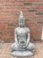 Boeddha met Lotusbloem , Hoogte 80cm, Tuin en Terras, Tuinbeelden, Ophalen, Nieuw, Beton, Boeddhabeeld