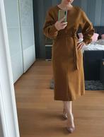 Uniqlo midi dress L Jurk met Ceintuur, Ophalen, Bruin, Maat 42/44 (L), Zo goed als nieuw