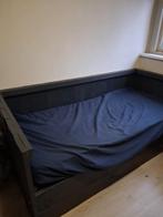 bed steigerplanken grijskleurig, Ophalen, Eenpersoons, 200 cm, Grijs