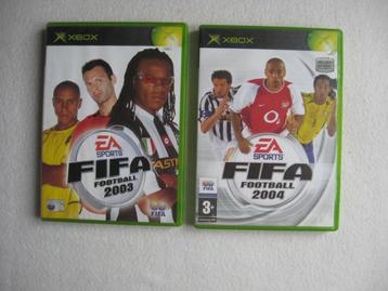 Voor XBOX - Fifa Football 2003 en 2004 (+ handleidingen) beschikbaar voor biedingen