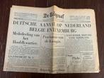 De Telegraaf (oude krant) 2e wereld oorlog,10 mei 1940, Boeken, Tijdschriften en Kranten, Ophalen of Verzenden, Gelezen, Krant