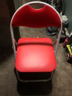 9 Opklapbare Stoelen - Rood & Zwart, Ophalen, Gebruikt, Metaal, Vijf, Zes of meer stoelen
