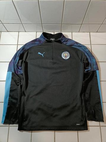 (M) Puma Warmcell Manchester City 2018 1/4 Voetbal Drill Top beschikbaar voor biedingen