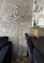 Elegante Staande Lamp met Kristallen, Huis en Inrichting, Lampen | Vloerlampen, Ophalen of Verzenden, Zo goed als nieuw, Metaal