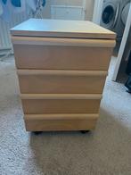 Ladeblok voor onder bureau, Ophalen, Minder dan 50 cm, Gebruikt, 3 of 4 laden