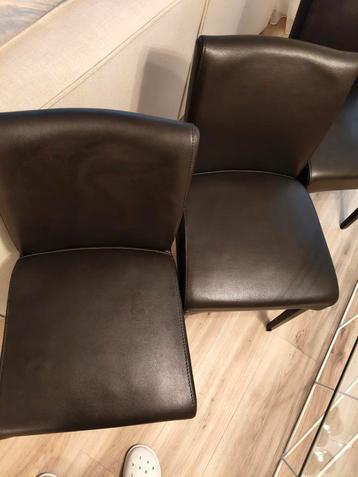 Mobitec eetkamerstoelen donkerbruin (6 stuks) beschikbaar voor biedingen