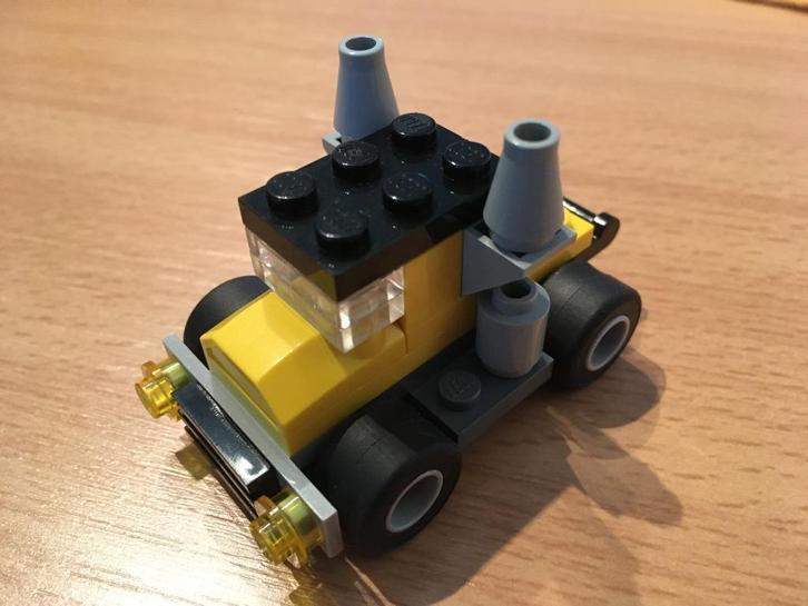 lego truck 7223 een stoere gele truck., Kinderen en Baby's, Speelgoed | Duplo en Lego, Zo goed als nieuw, Lego, Complete set, Ophalen of Verzenden