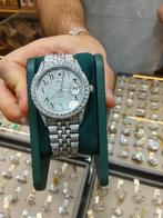 Rolex Datejust 36 Full Iced Out nieuw staat, Ophalen of Verzenden, Zo goed als nieuw, Staal, Rolex