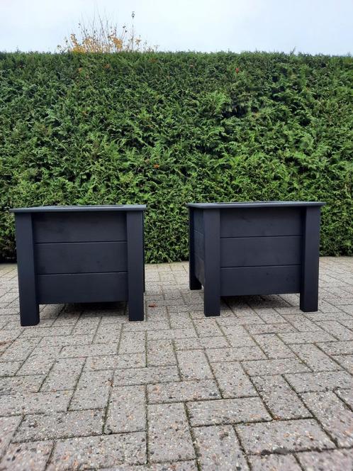 Bloembakken per 2 (80 euro), Tuin en Terras, Bloembakken en Plantenbakken, Nieuw, Hout, Ophalen