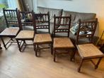 5 antieke eetkamerstoelen Henri II van rond 1880, Antiek en Kunst, Antiek | Meubels | Stoelen en Banken, Ophalen