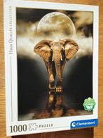 Clementoni Puzzel - Olifant onder de maan - 1000 stukjes, Ophalen of Verzenden, 500 t/m 1500 stukjes, Zo goed als nieuw, Legpuzzel