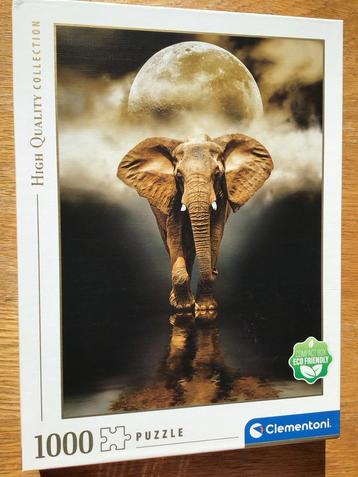 Clementoni Puzzel - Olifant onder de maan - 1000 stukjes beschikbaar voor biedingen