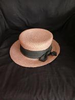 Oud Frans rieten hoedje, Kleding | Dames, Ophalen of Verzenden, Gedragen, One size fits all, Hoed
