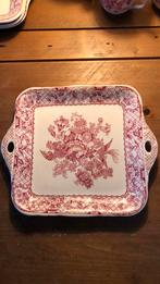 Mason’s Pink Stratford  vierkante koekjes schaal, Antiek en Kunst, Ophalen of Verzenden