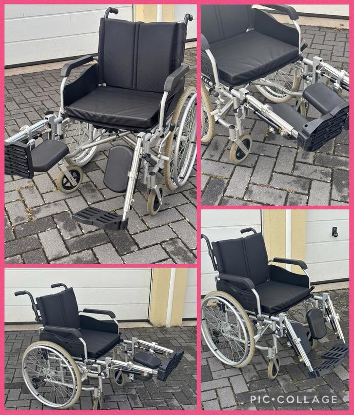 Luxe Excel inklapbare rolstoel verstelbare beensteunen ., Diversen, Rolstoelen, Zo goed als nieuw, Handbewogen rolstoel, Inklapbaar