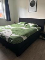 Tweepersoonsbed 180x200 met matras, Ophalen, Gebruikt, Zwart, Tweepersoons