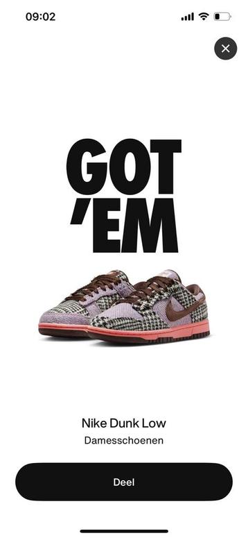 Nike dunk low Harris Tweed. 44,5 beschikbaar voor biedingen
