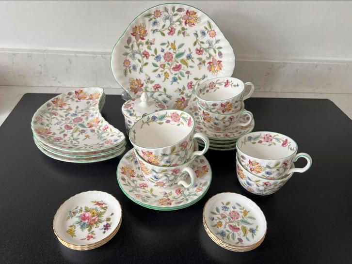 Serviesdelen Minton Haddon Hall en Marlow., Antiek en Kunst, Antiek | Servies los, Ophalen of Verzenden