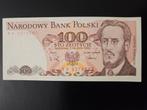100 zloty Polen 1988 jaar UNC, Ophalen of Verzenden, Polen, Los biljet