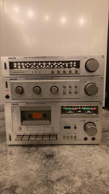 Philips Tuner 2312, Versterker 4312, Cassette 6312 beschikbaar voor biedingen
