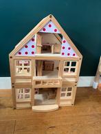 Houten Poppenhuis met Meubels, Ophalen, Gebruikt, Poppenhuis