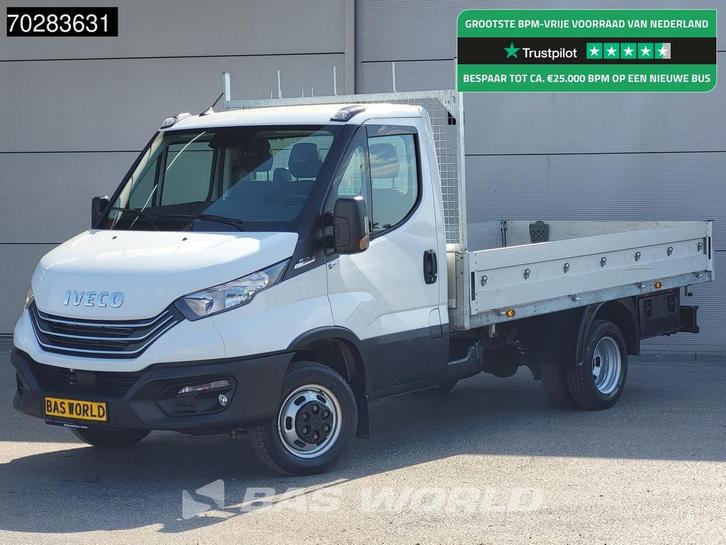Iveco Daily 35C18 3.0L Open Laadbak Dubbellucht 3,5t Trekhaa, Auto's, Bestelauto's, Bedrijf, Te koop, Achteruitrijcamera, Airconditioning